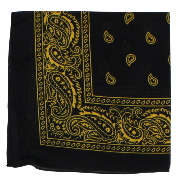 Bandana black yellow