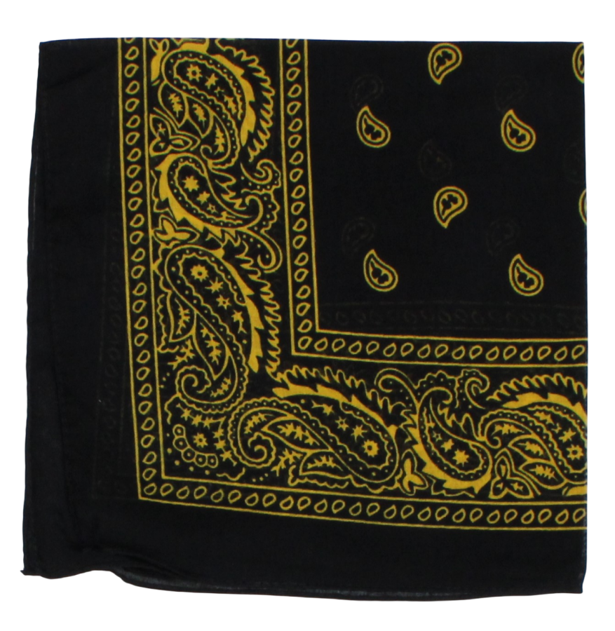 Bandana juoda geltona 