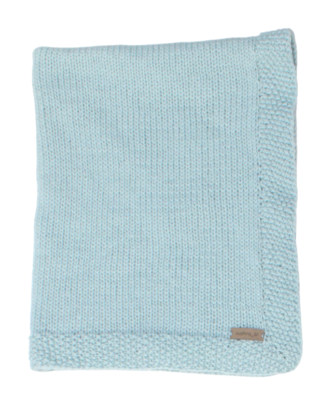 Rankų darbo mezgtas vaikiškas pledas su merino vilna  60*80 cm