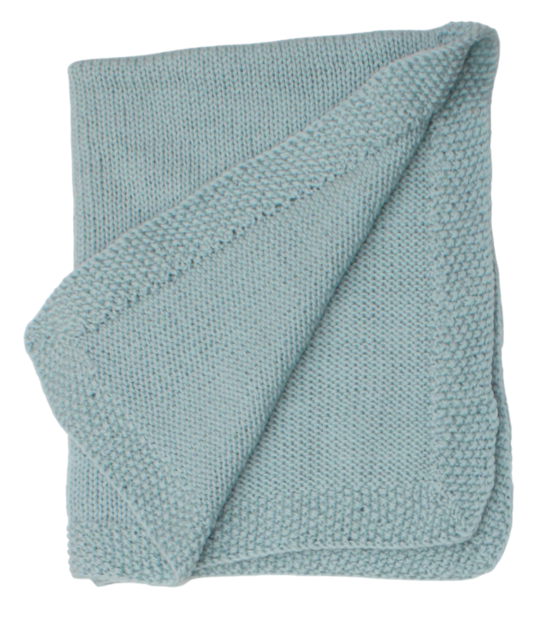 Rankų darbo mezgtas vaikiškas pledas su merino vilna  60*80 cm