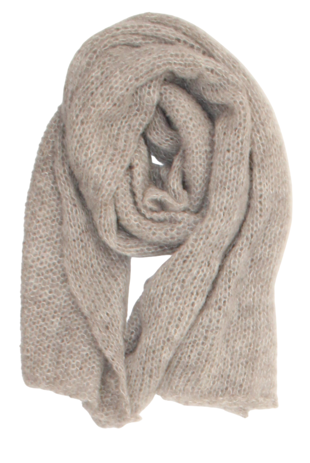 Alpakos ir šilko megztas šalikas (BRA3)