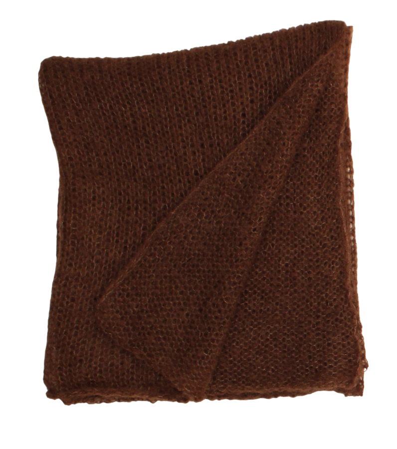 Alpakos ir šilko megztas šalikas (BRA38)