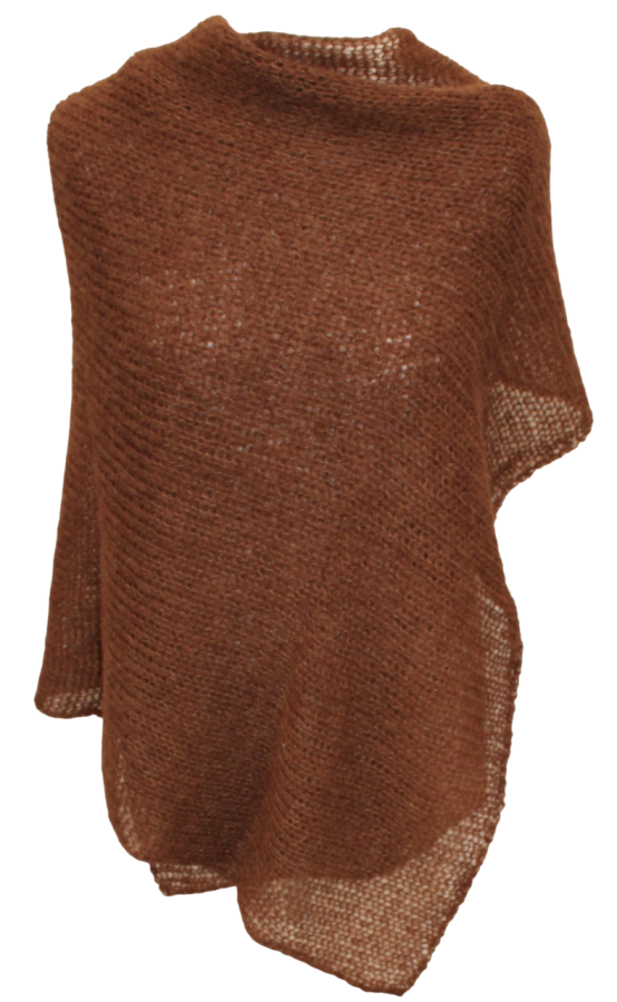 Alpakos ir šilko megztas šalikas (BRA38)