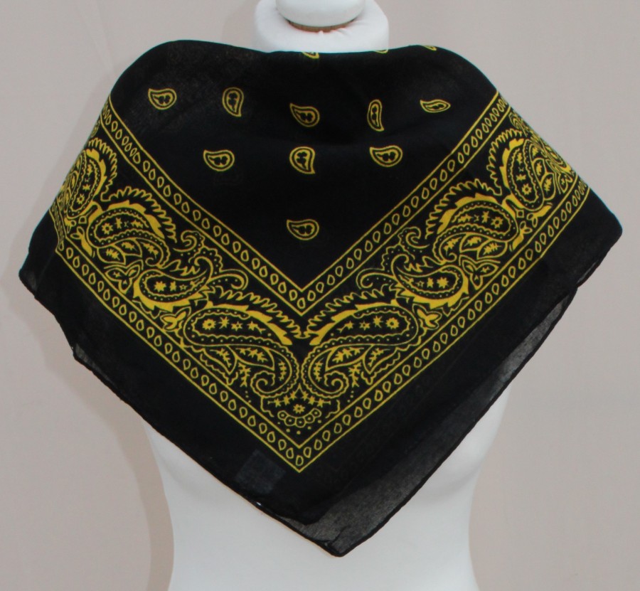 Bandana juoda geltona 