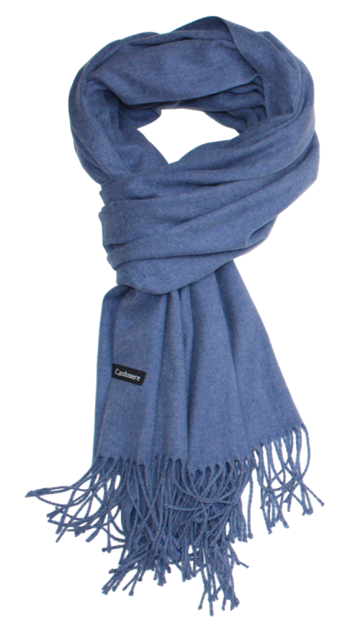 Džinso spalvos šiltas minkštas šalikas s862