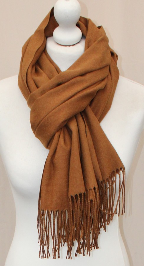 Rudas šiltas minkštas šalikas s864