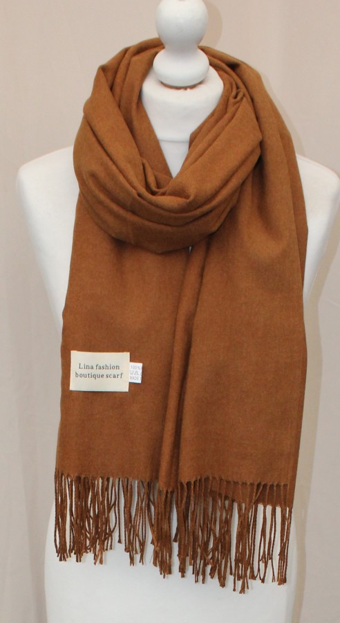 Rudas šiltas minkštas šalikas s864