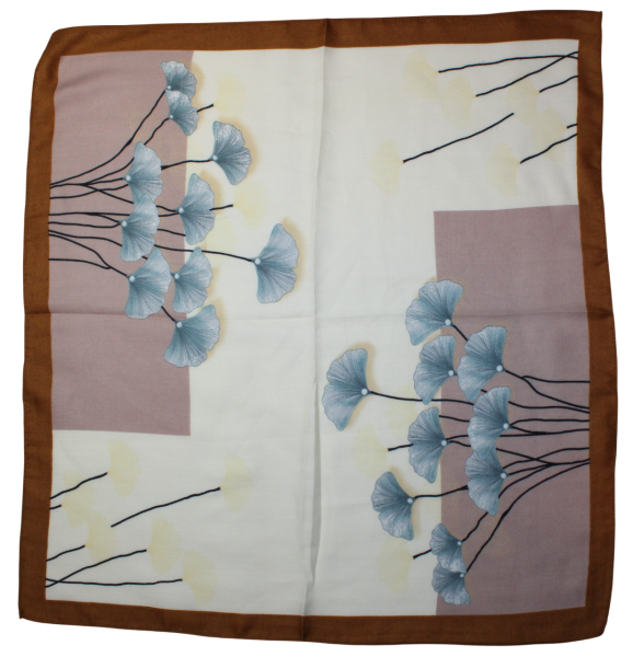 Medvilninė skarelė, geltona ruda s905