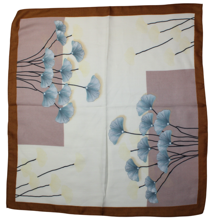 Medvilninė skarelė, geltona ruda s905