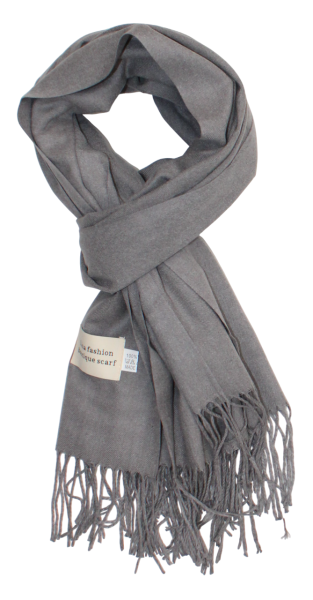 Pilkas vidutinio storumo šiltas  šalikas s870