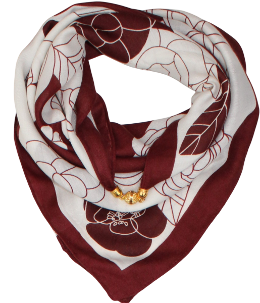 Medvilninė skarelė su magnetiniu užsegimu s805