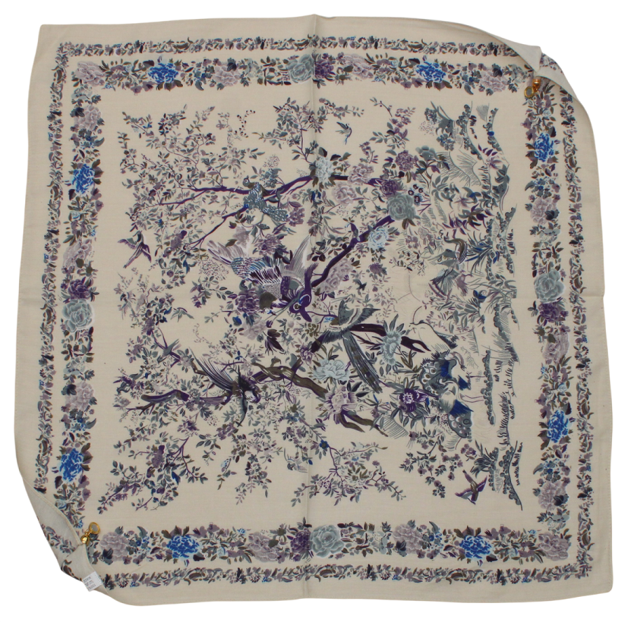 Medvilninė skarelė su magnetiniu užsegimu (70x70 cm) s1066