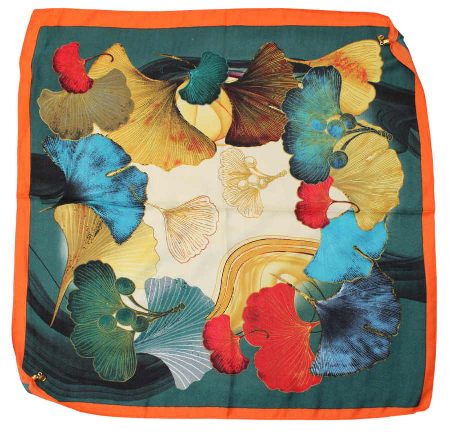 Medvilninė skarelė su magnetiniu užsegimu (70x70 cm) s1084