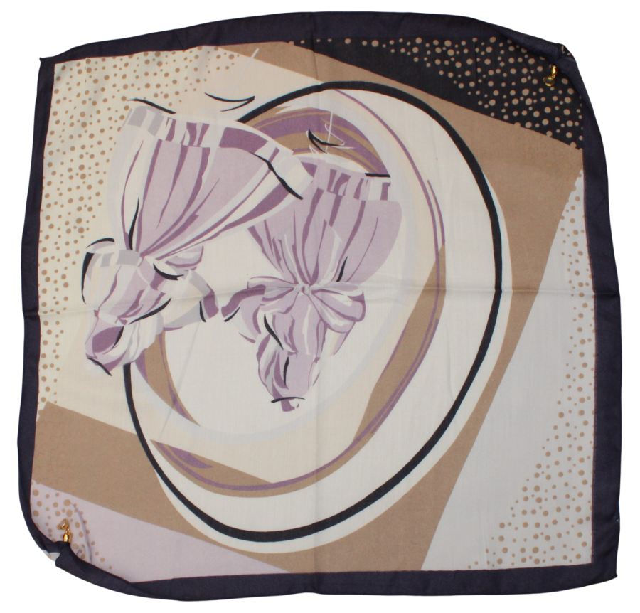Medvilninė skarelė su magnetiniu užsegimu (70x70 cm) s1089