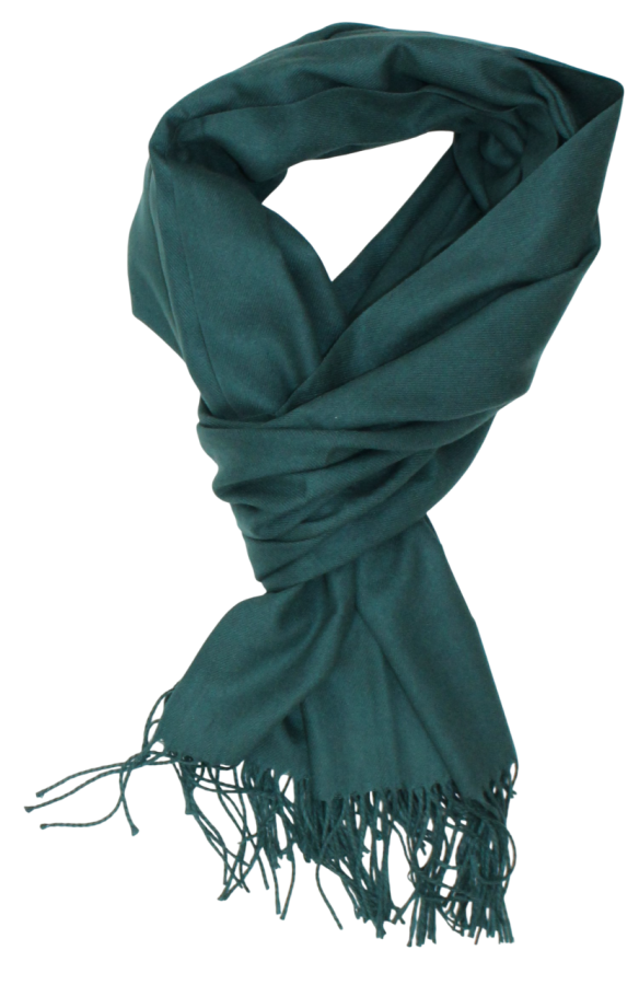 Mėtinis vidutinio storumo šiltas šalikas s883