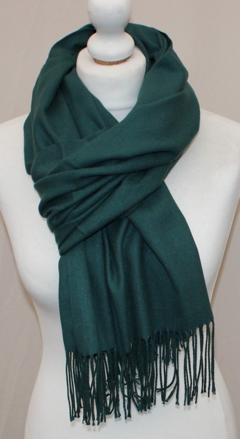 Mėtinis vidutinio storumo šiltas šalikas s883