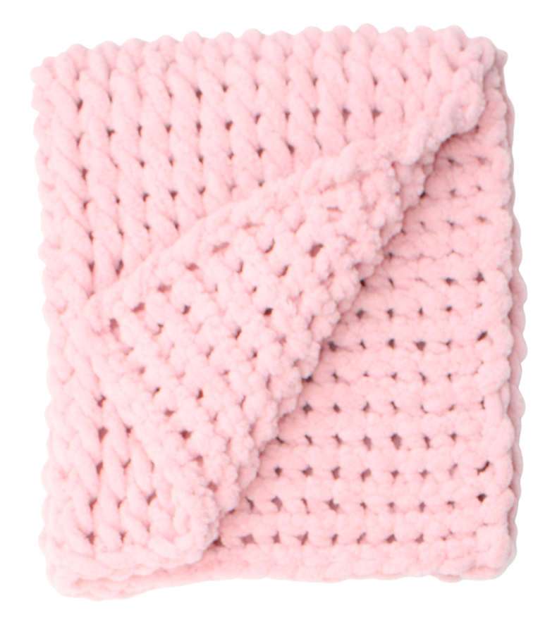 Rankomis megztas vaikiškas pledukas, pelenų rožė 60 × 70 cm
