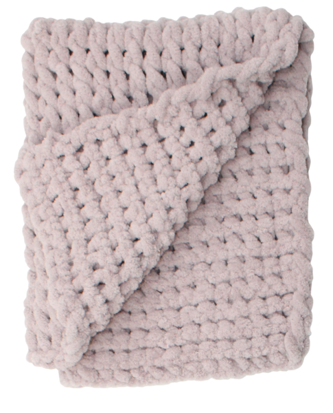 Rankomis megztas vaikiškas pledukas, pilkai rudas 60 × 70 cm