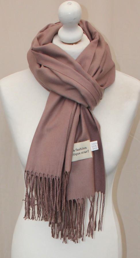 Violetinis vidutinio storumo šiltas  šalikas s872