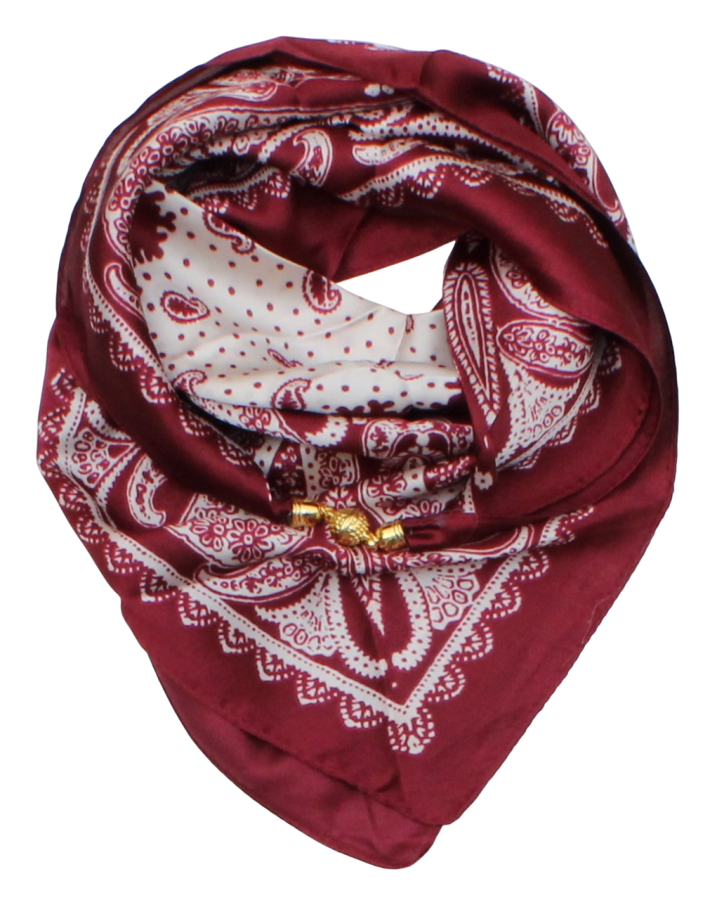 Skarelė su magnetiniu užsegimu „Burgundy“  s953