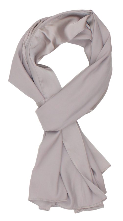Vienspalvis pilkas šalikas su šilku s820