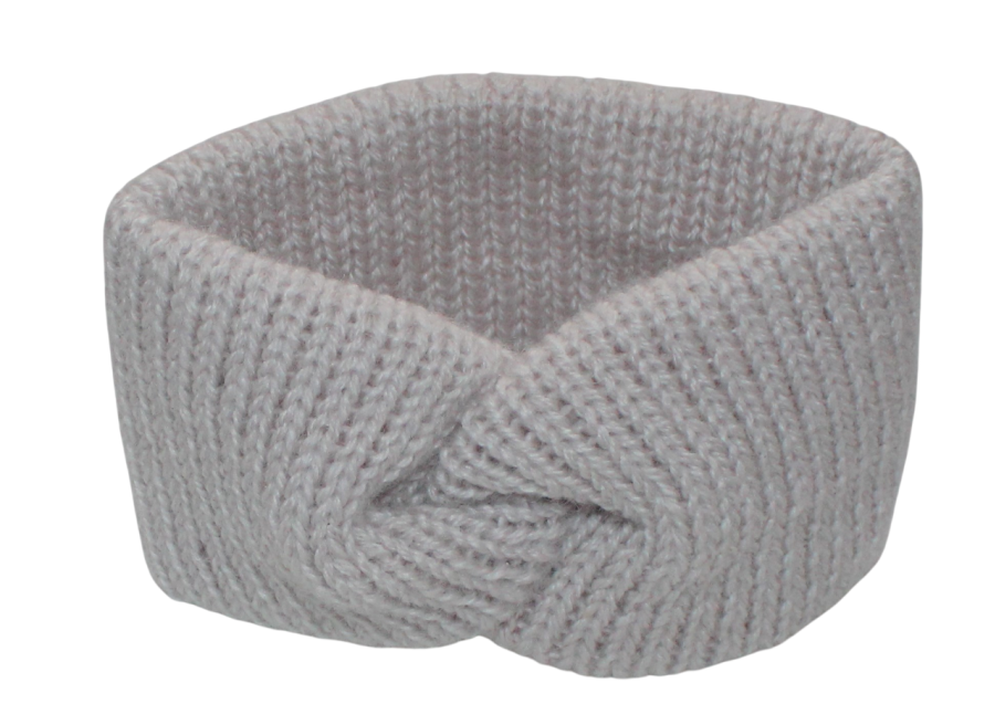 Plati šviesiai pilka megzta galvos juosta (GJ-plati-599)